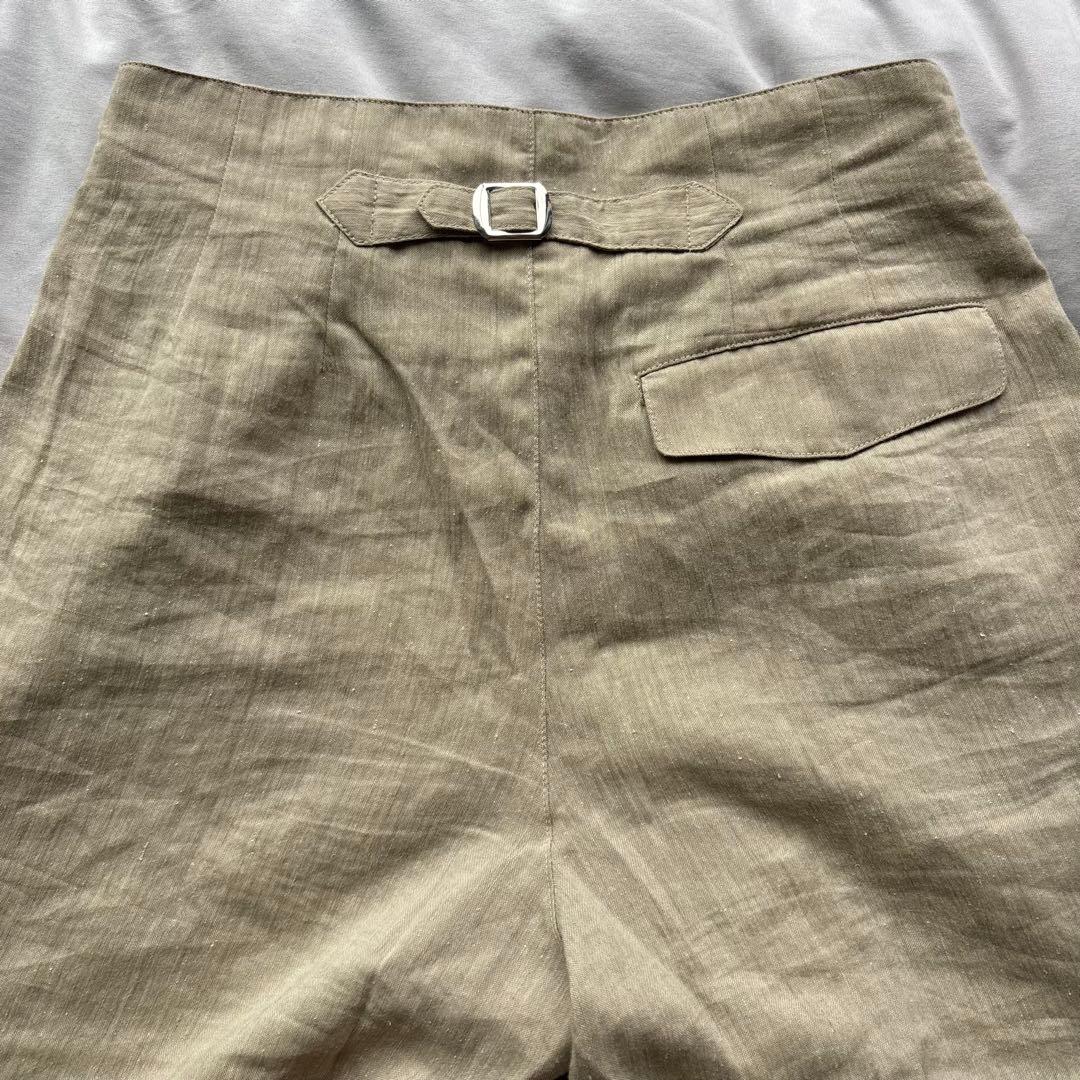 ISSEY MIYAKE 80s 筆タグ リネン バルーン 7分丈 M 日本製