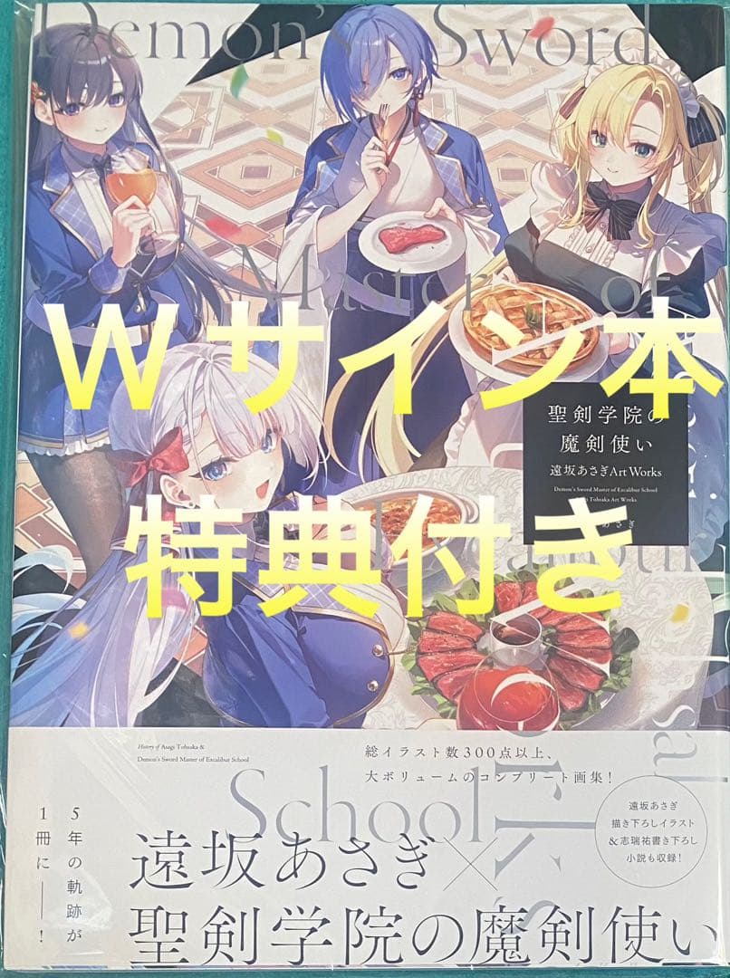 聖剣学院の魔剣使い 遠坂あさぎ Art Works 直筆サイン本 未開封品