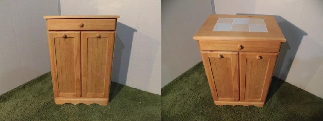 送料無料/アウトレット/新品★カントリー調★分別ダストボックス（2分別）