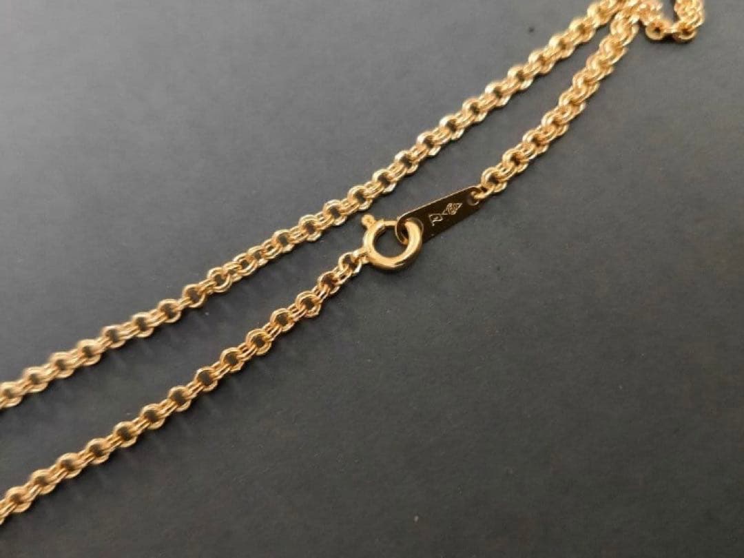 K18 ロールチェーンネックレス　造幣局検定刻印