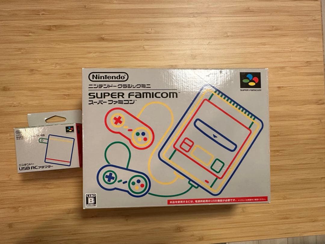 ニンテンドークラシックミニ スーパーファミコン　純正アダプター付き