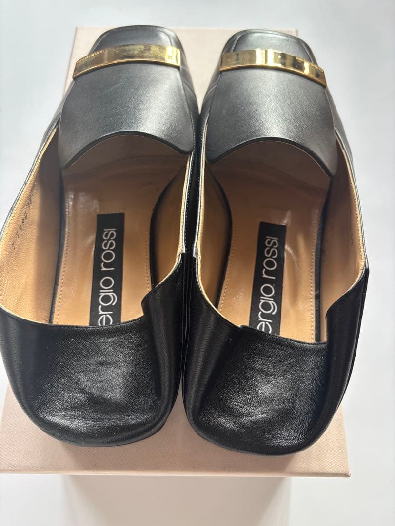 Sergio Rossi セルジオロッシ SR1 プレート　フラットシューズ38