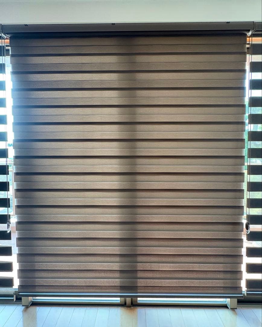 【3本セット】eeHAUS ロールスクリーン モカ W180×H210cm