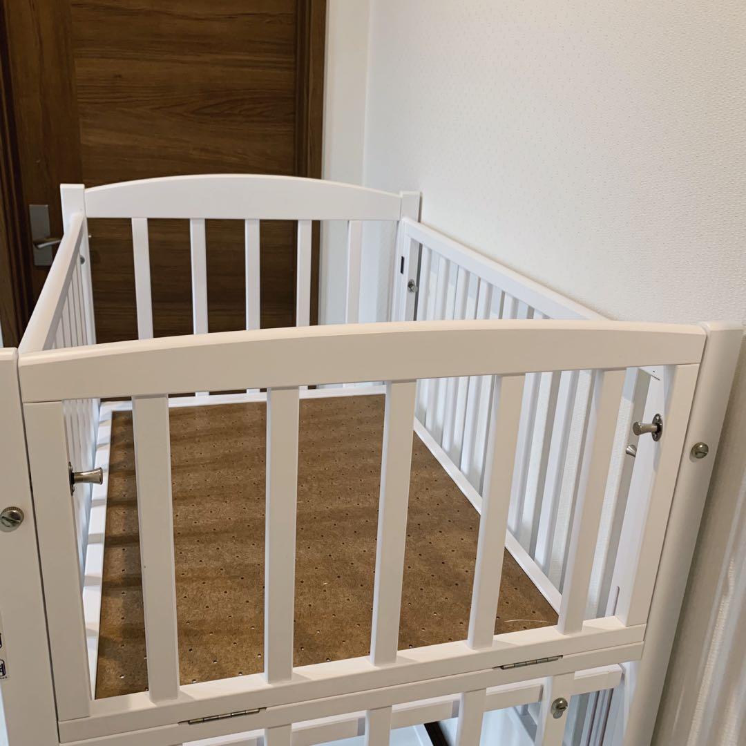 カトージプレミアムライン ハイタイプ ツーオープン ミニベッド　なおちゃん