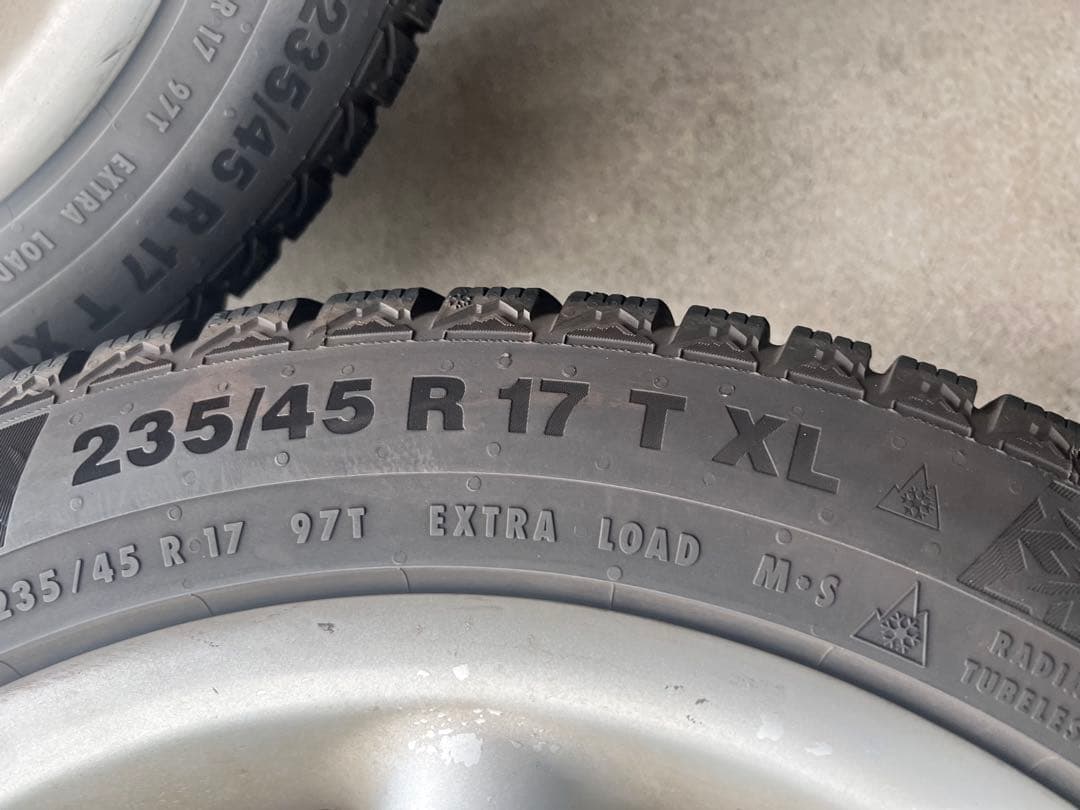  1シリーズ スタッドレス コンチネンタル F20 純正17インチ4本