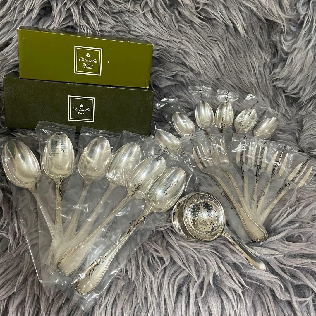 Christofleクリストフルリュバンストレーナー&カトラリーセット 19点