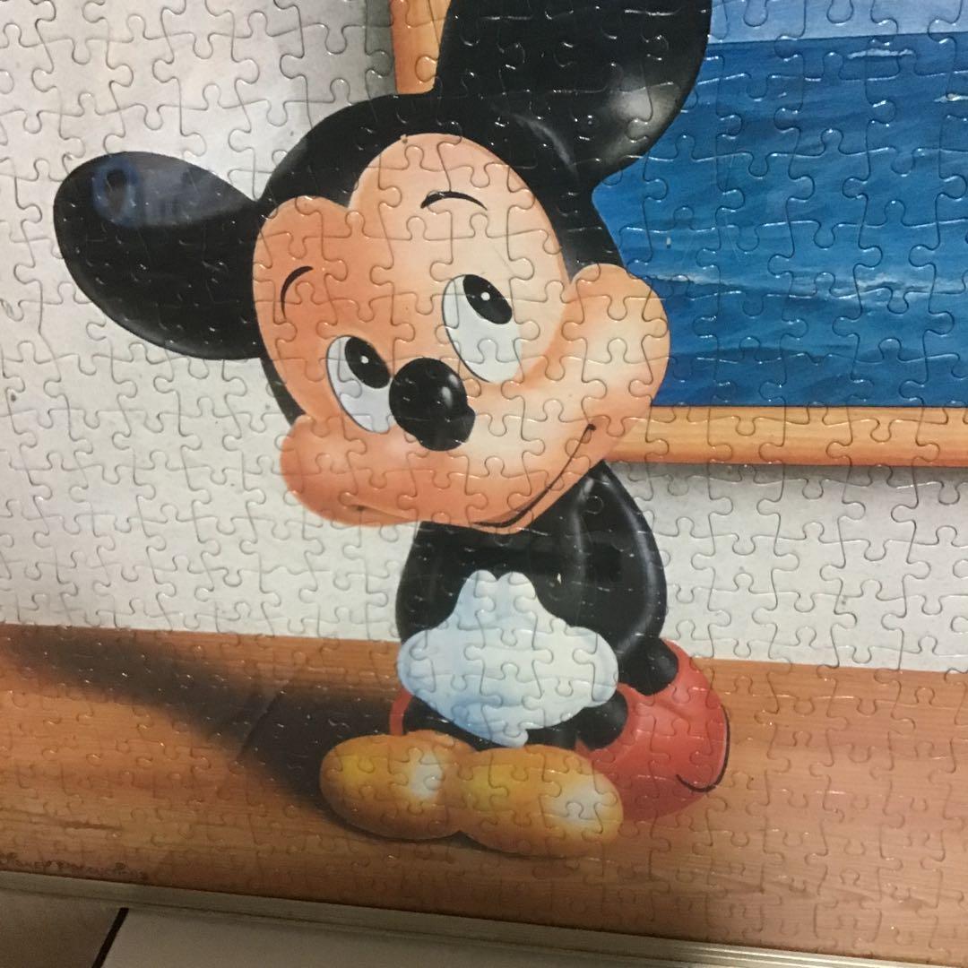 ジグソーパズル　ディズニー完成品アルミフレーム　ミッキー