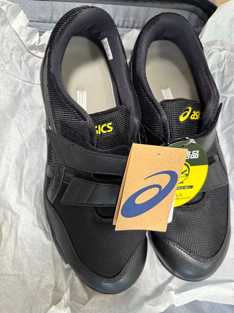 ASICS ブラック スニーカー 安全靴