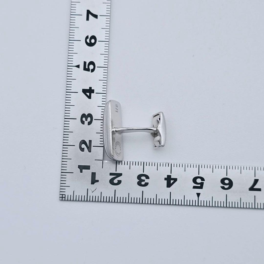 ★TATEOSSIAN★ カフリンクス ストーン レッド SV925 シルバー