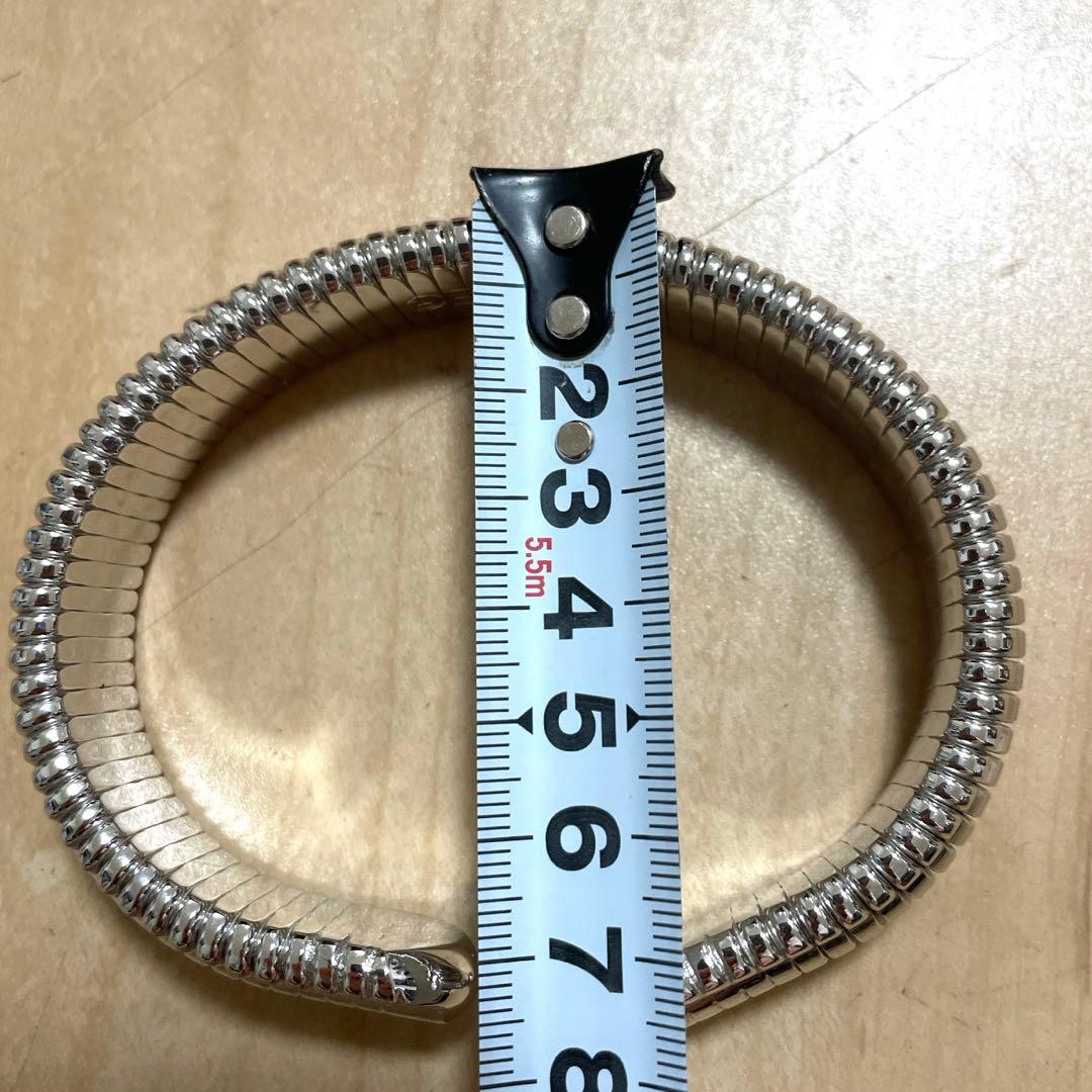 美品 orgone オルゴンリング バングル ブレスレット シルバー系 施術用