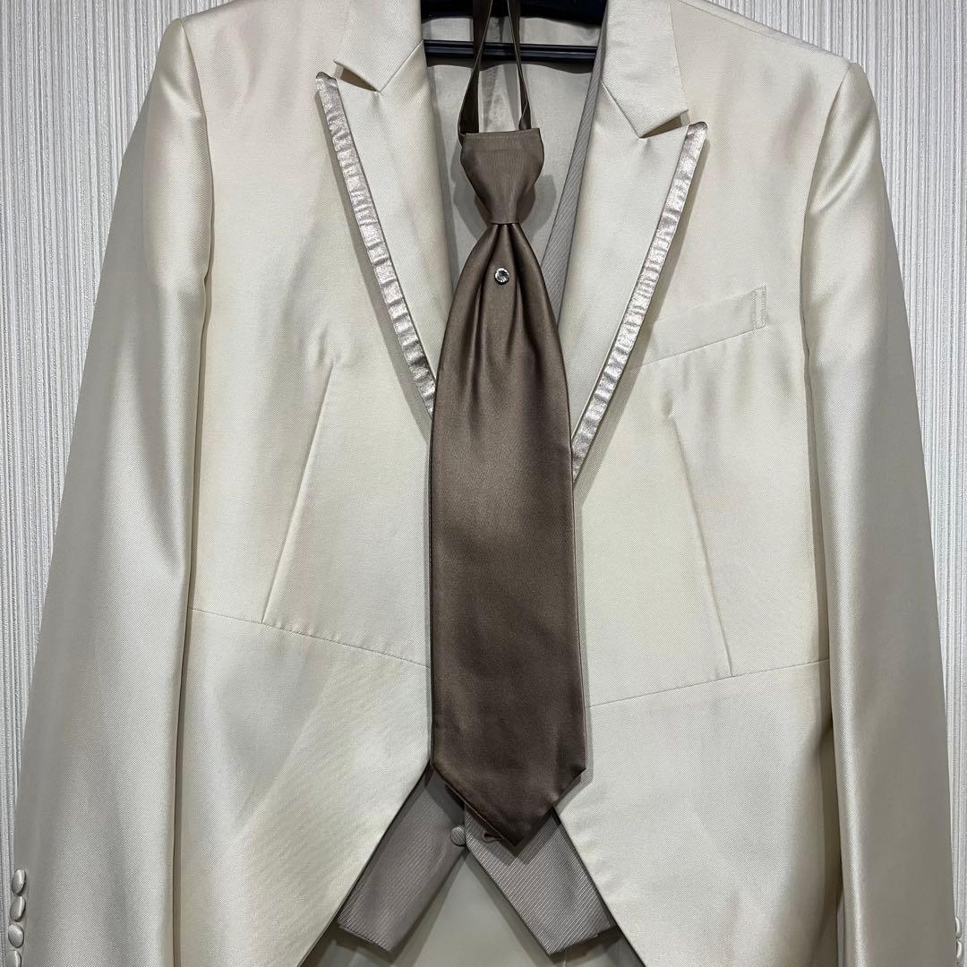 【まりっさ】モーニング　タキシード　ホワイト