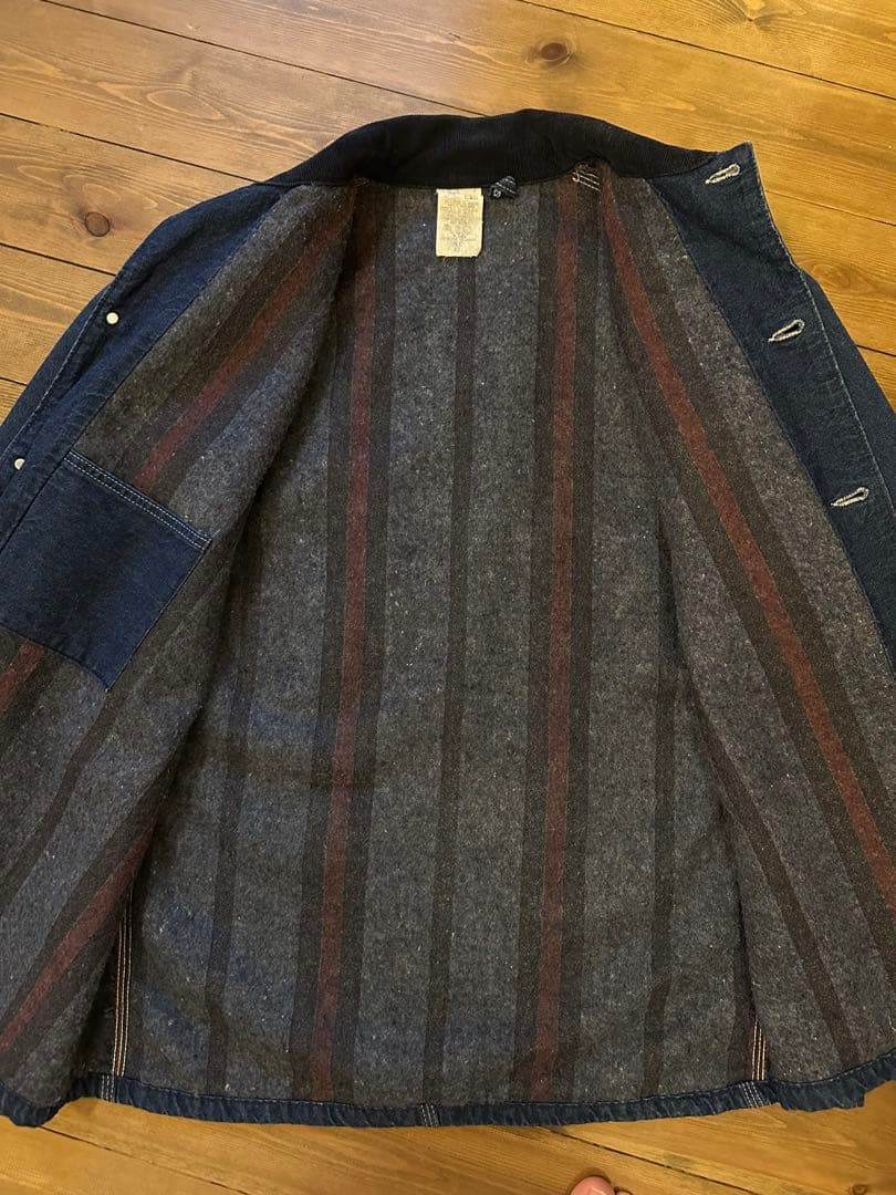 Carhartt デニムカバーオールライニング USA製80s 8LC 44