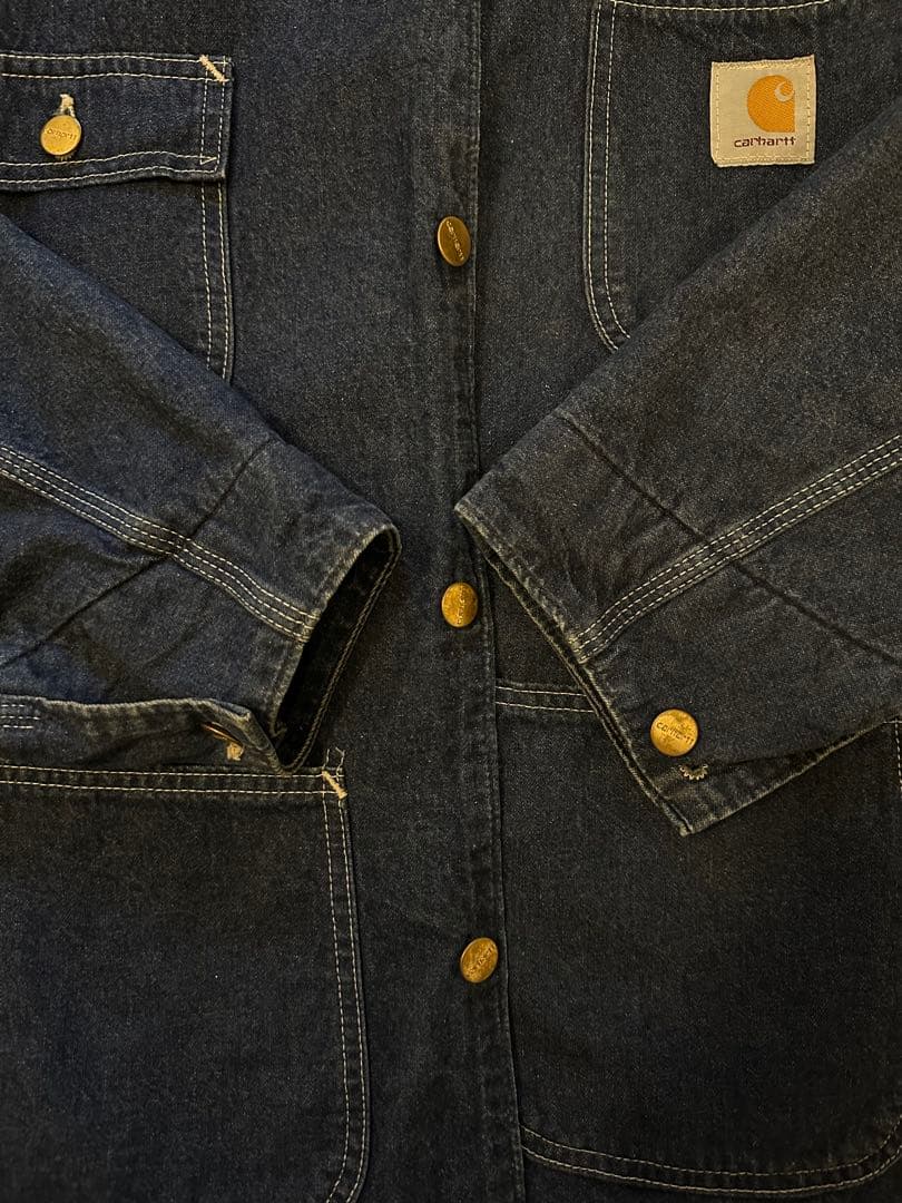 Carhartt デニムカバーオールライニング USA製80s 8LC 44