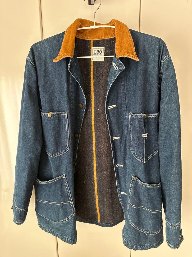 Lee デニムカバーオール コーデュロイ襟
