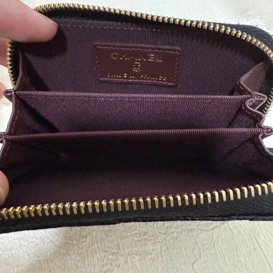 CHANEL シャネル カードケース 小銭入れ キャビアスキン ケース