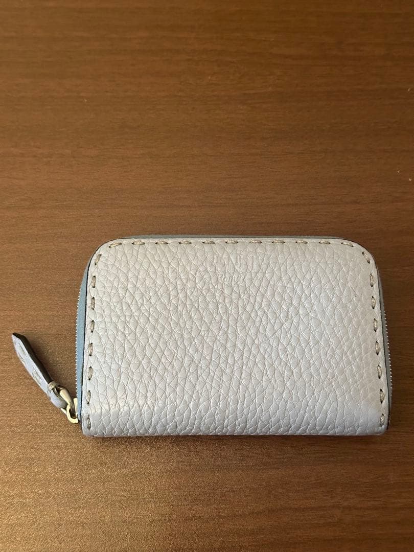 FENDI フェンディ レザー ケース ブルー系