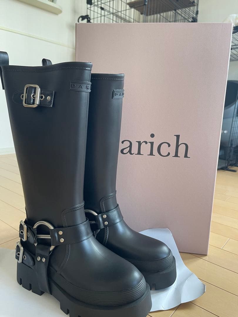 Darich ブラック 長靴・レインブーツ　ダーリッチ