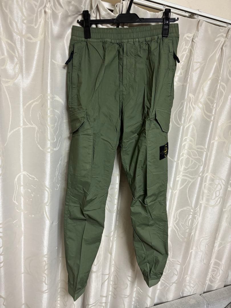 【新品】STONE  ストレッチカーゴジョガーパンツ オリーブ