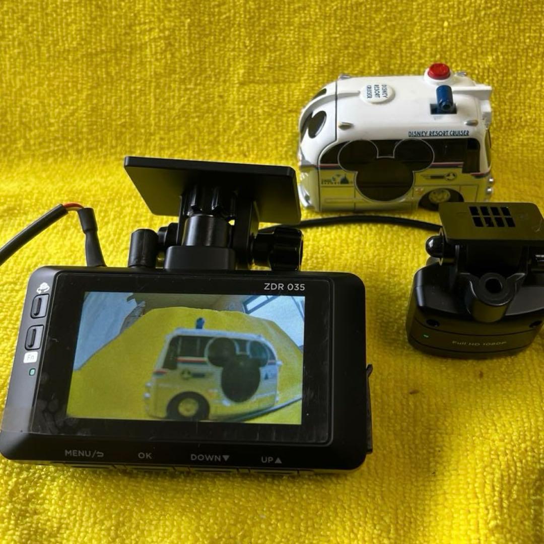 【美品】コムテックドライブレコーダーZDR035 駐車監視ケーブル付き