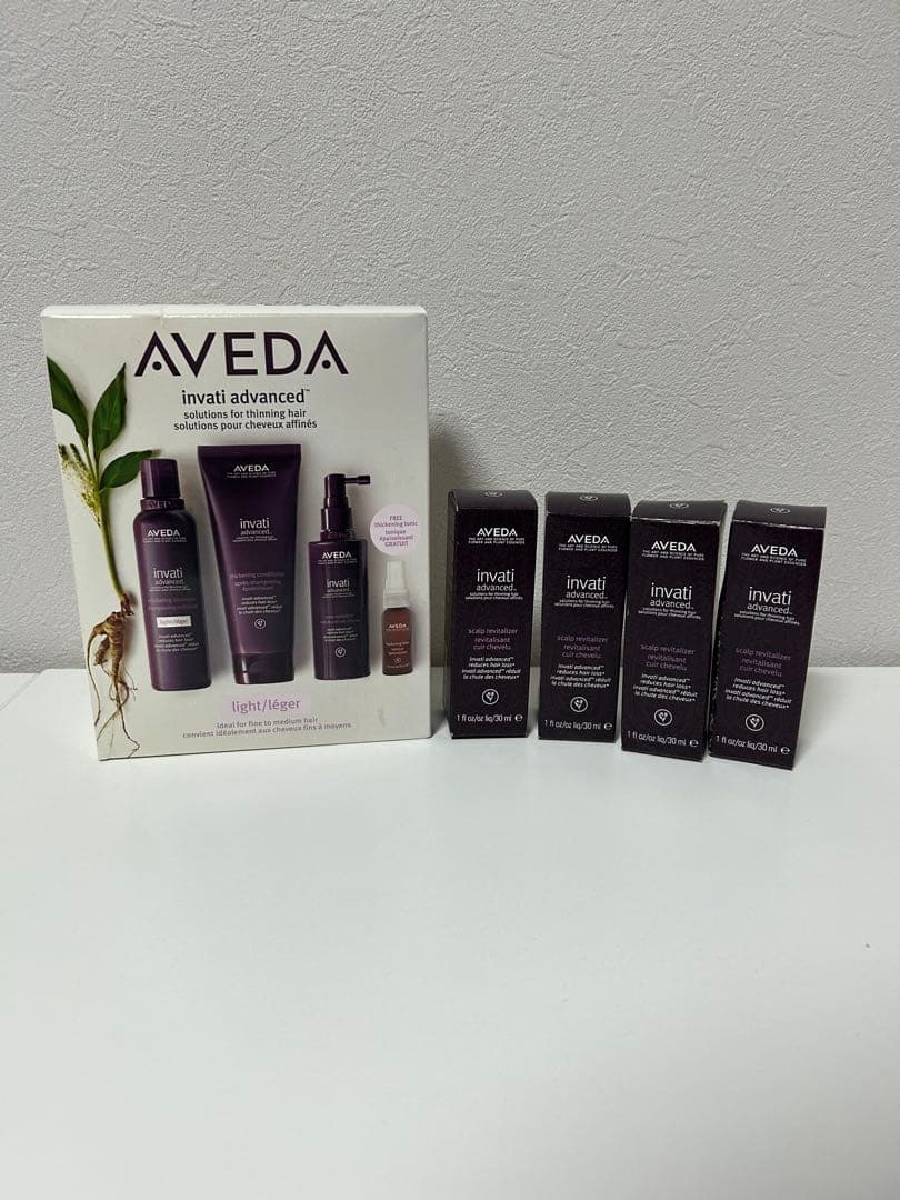 アヴェダ　インヴァティアドバンスシステムセット＋ヘアデンストニック×4
