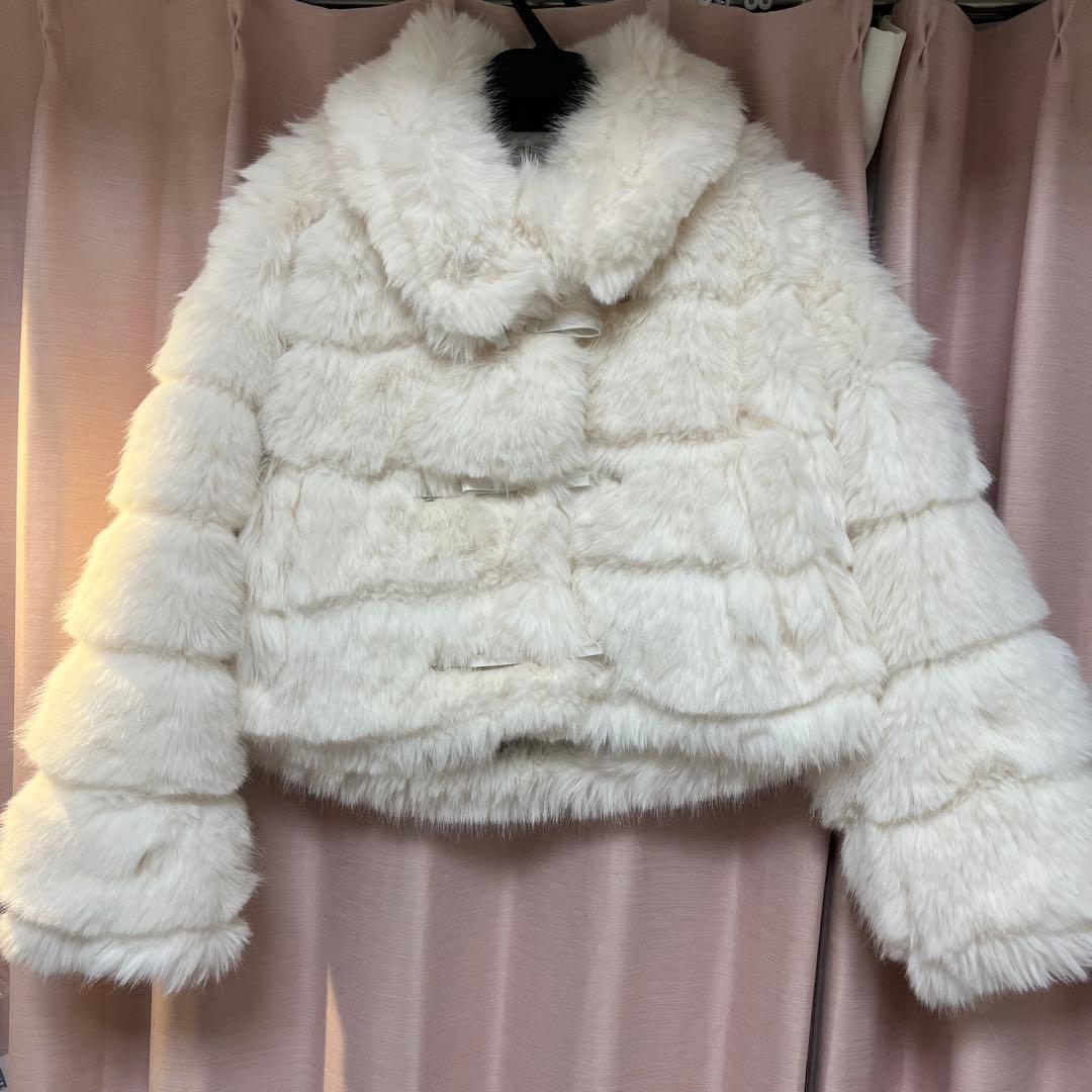 ジャケット・アウター M me eme 2way luxe faux fur coat