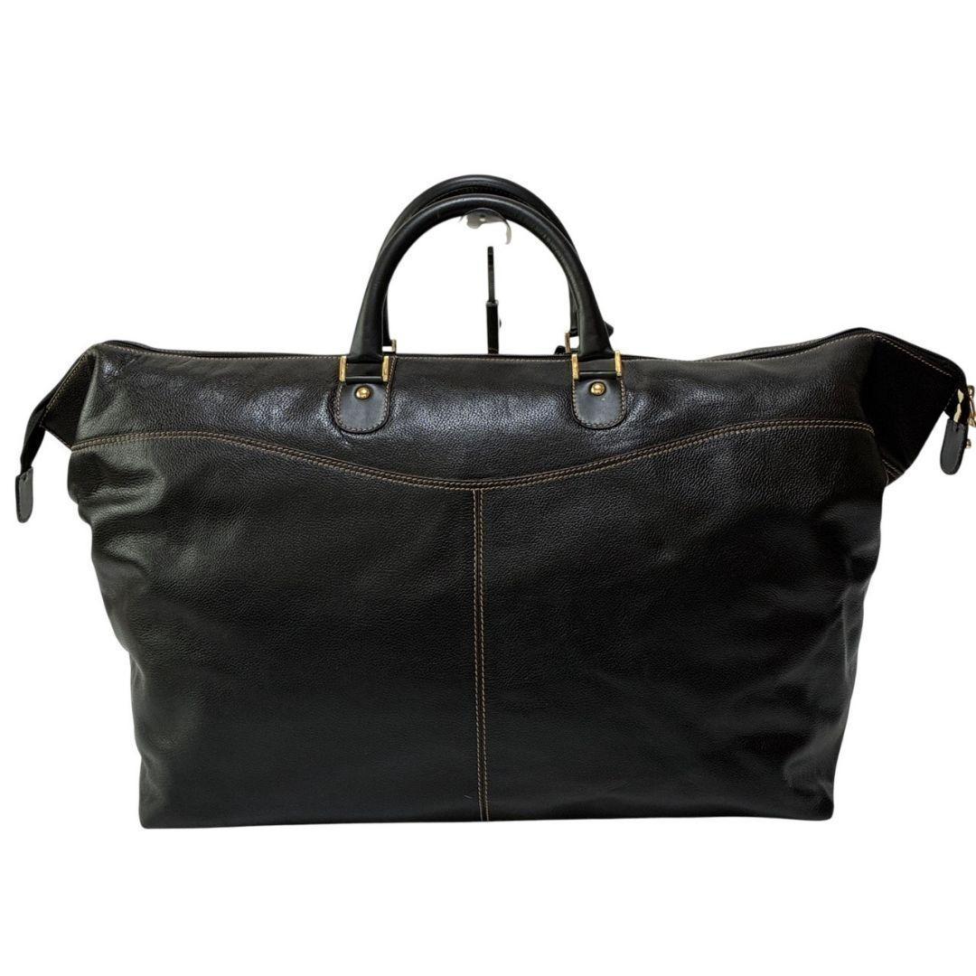 美品✨dunhill ダンヒル ボストンバッグ 大容量 レザー ダークブラウン