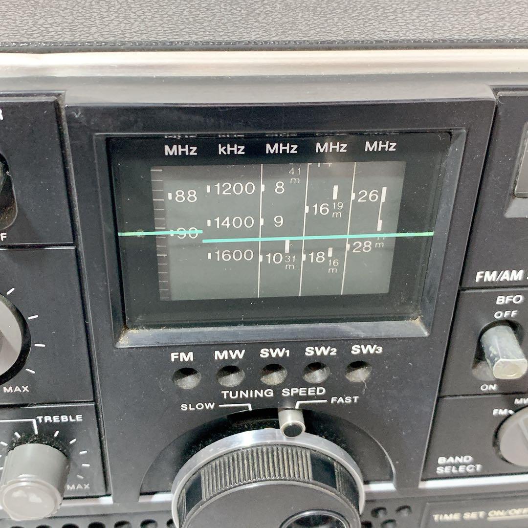 ジャンク ICF-5800 SONY スカイスキャナー アダプター付 音出しOK