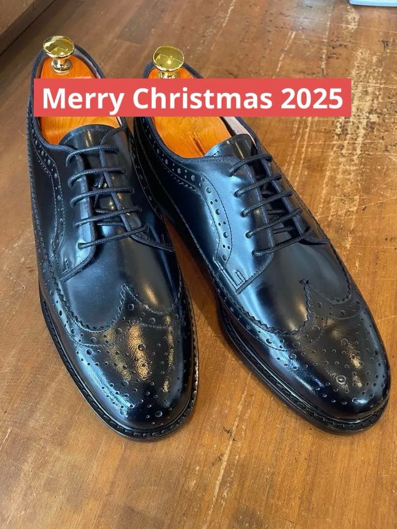 MURATA ORIGINAL9210776ウイングチップ黒鏡面本革26.5