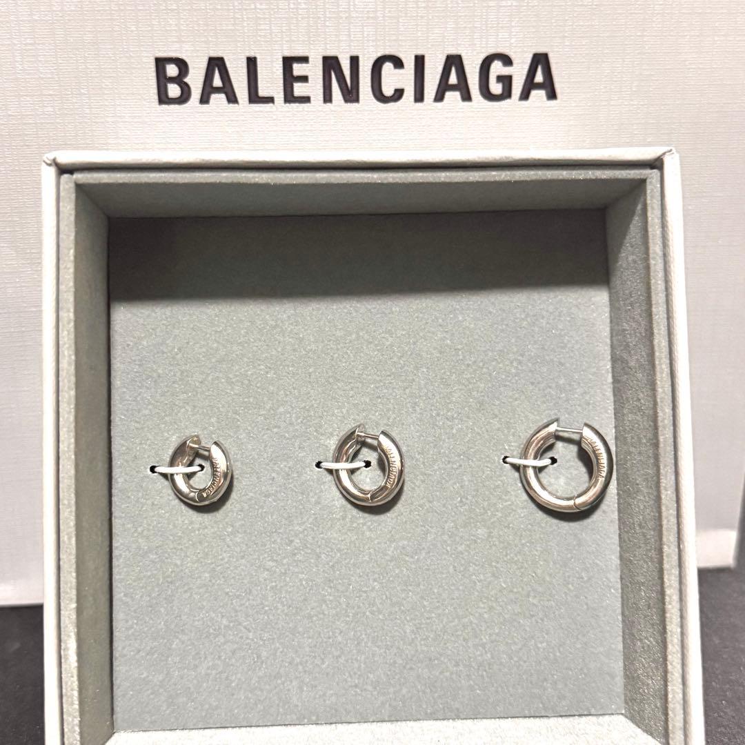 【限定価格】BALENCIAGA バレンシアガ ピアス 3点セット シルバー