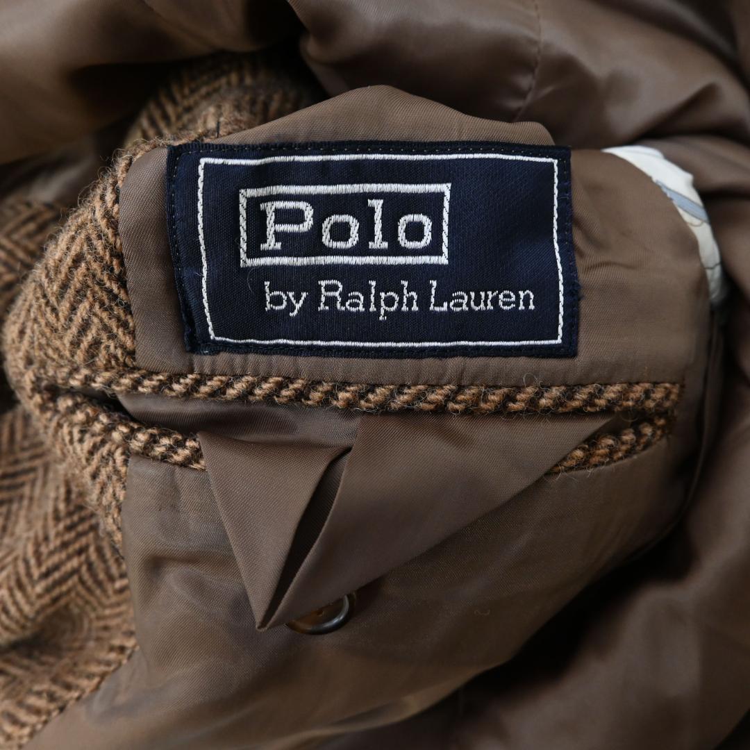 90s ラルフローレン ヘリンボーン ツイードジャケット 47983*