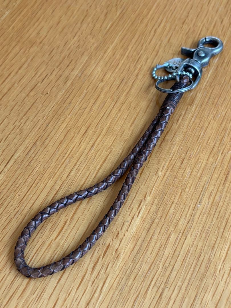 RRL/アクセ/レザー/キーホルダー/ラルフローレン/ロープ/キーフォブ/リング