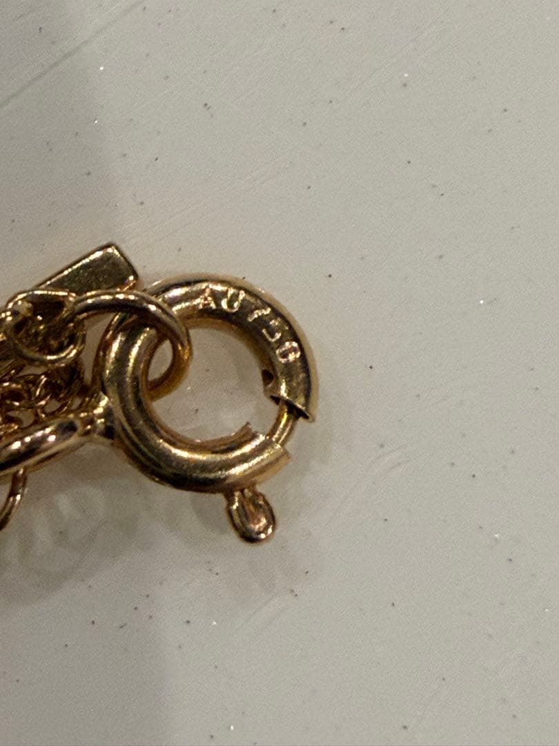 ティファニー　スマイルラージ　ピンクゴールドネックレス