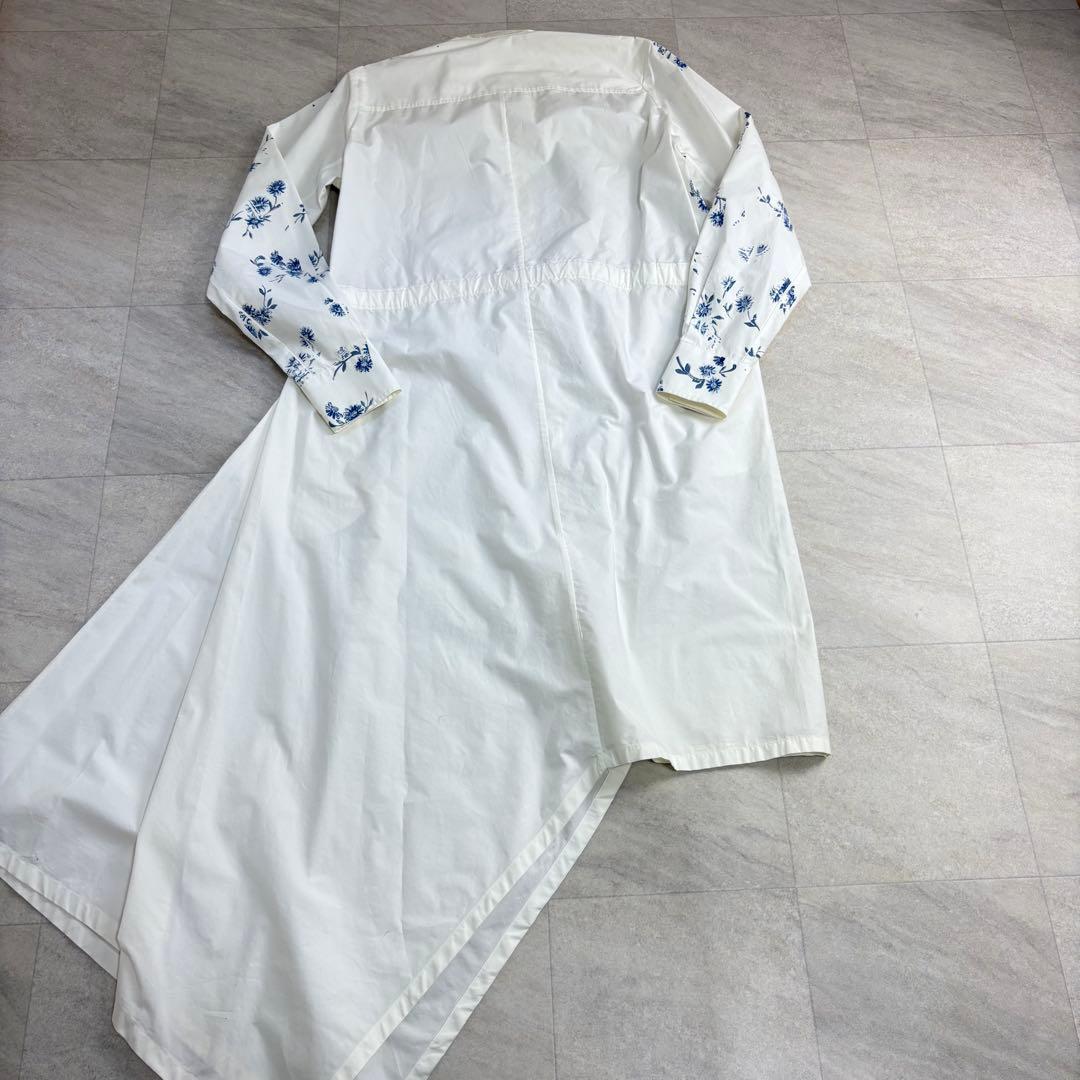 現行タグ✨ロエベ アシンメトリー 変形バンドカラーシャツワンピース 34