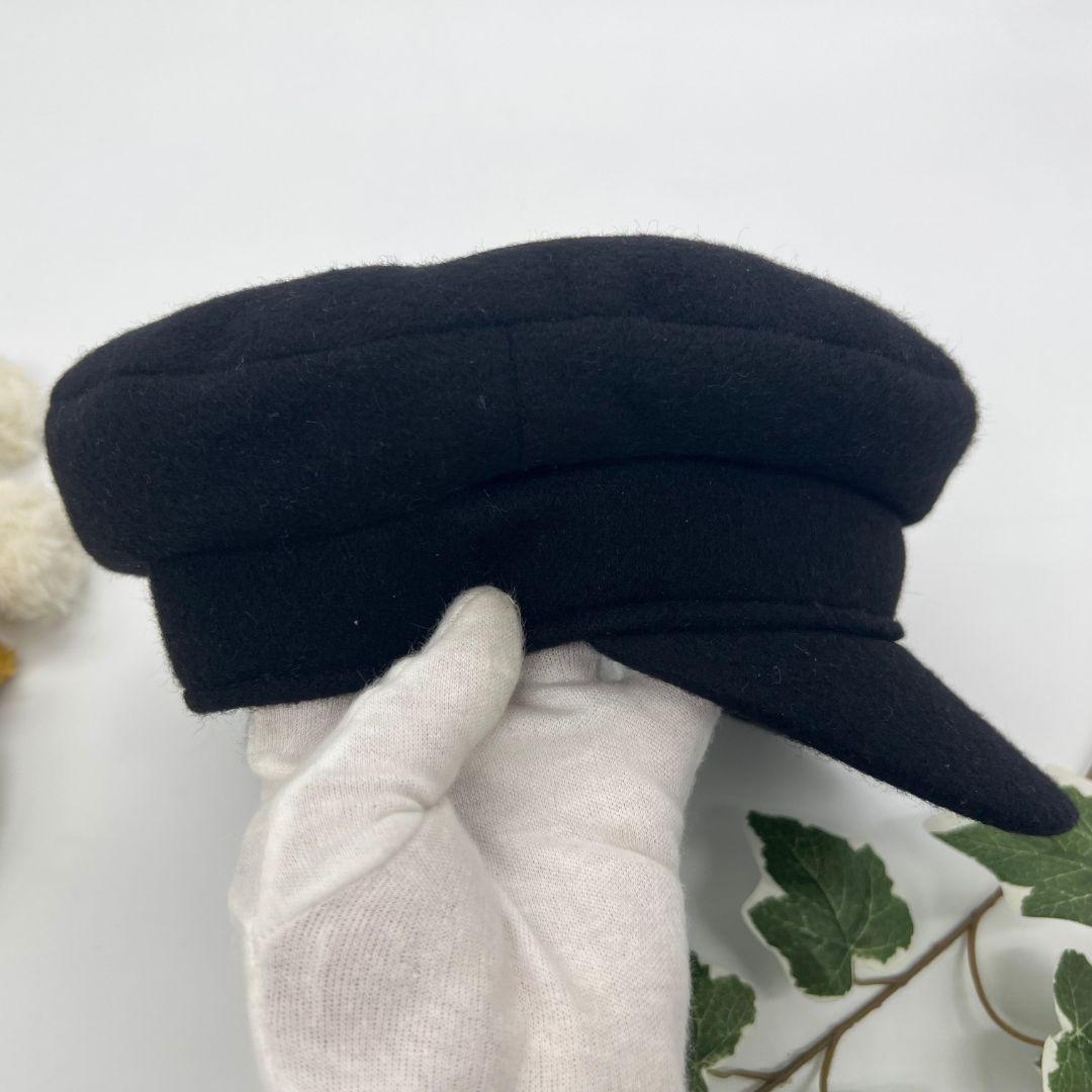 HERMES エルメス スターマーク キャスケット ブラック カシミア