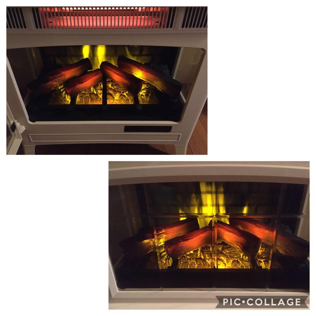 QVCジャパン 暖炉型電気温風機 す暖炉型ヒーター DFI-5010-04