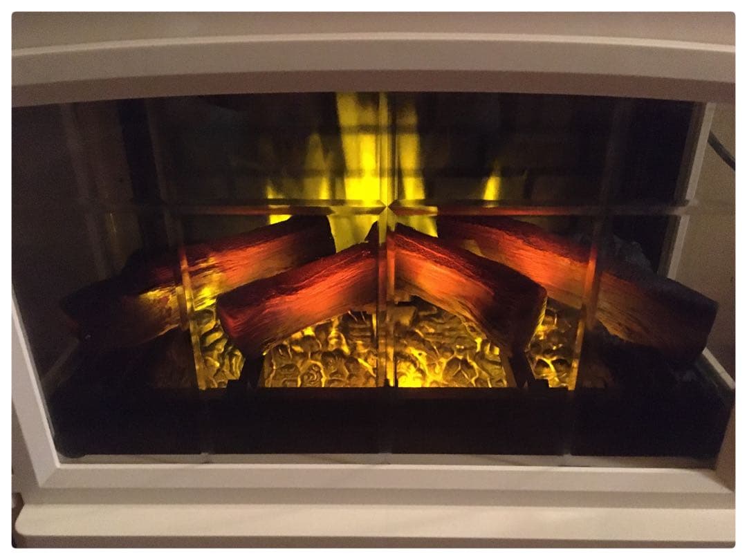 QVCジャパン 暖炉型電気温風機 す暖炉型ヒーター DFI-5010-04