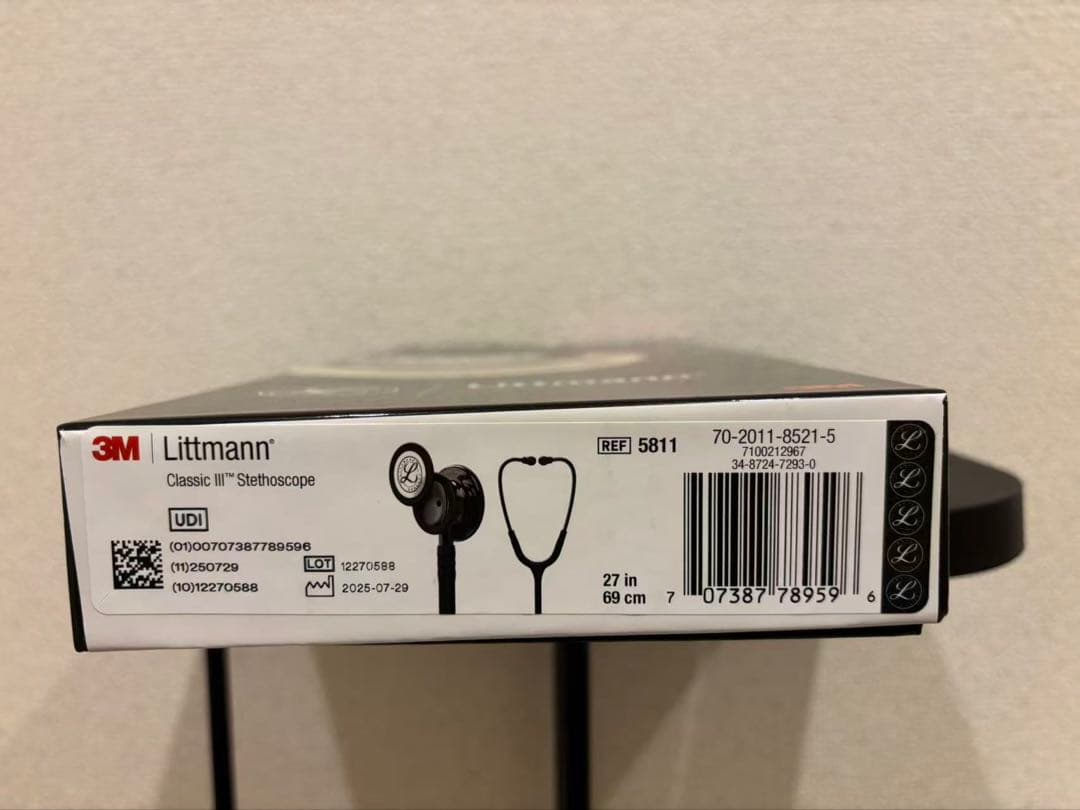 ⚪︎新品　Littmann Classic III 聴診器 ブラック 27インチ