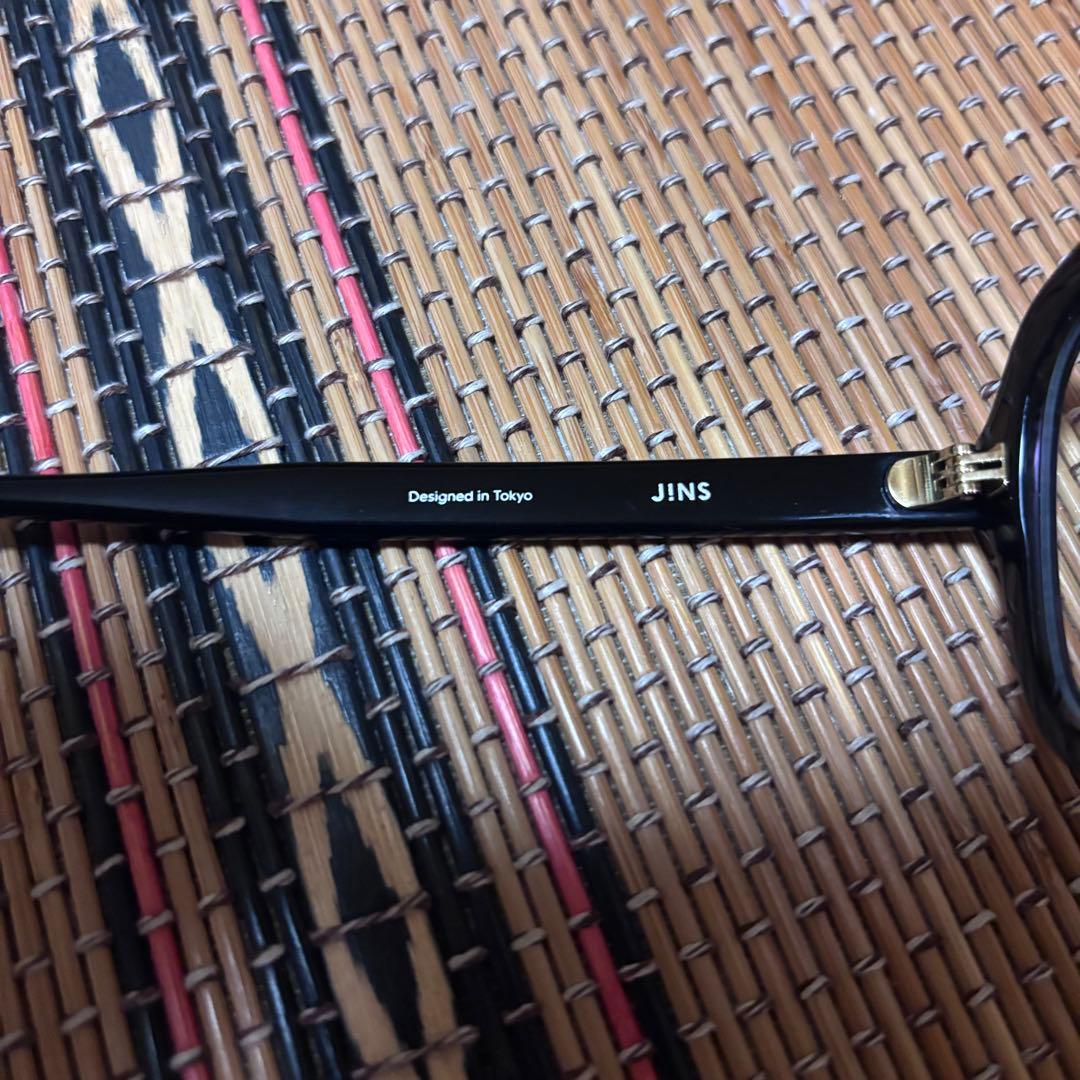 JINS Bold クラシック　UCF-22A-173 度なし ケース付き　黒縁