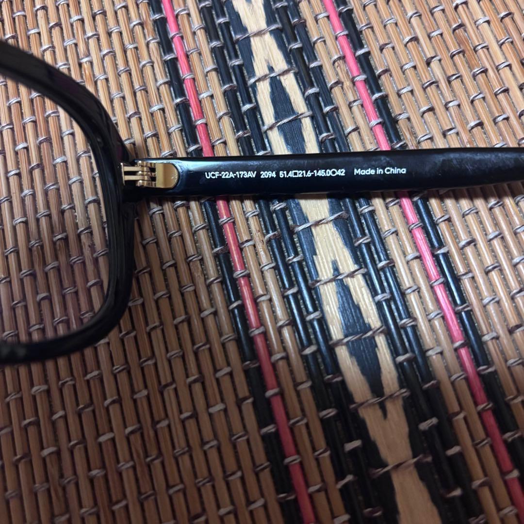 JINS Bold クラシック　UCF-22A-173 度なし ケース付き　黒縁