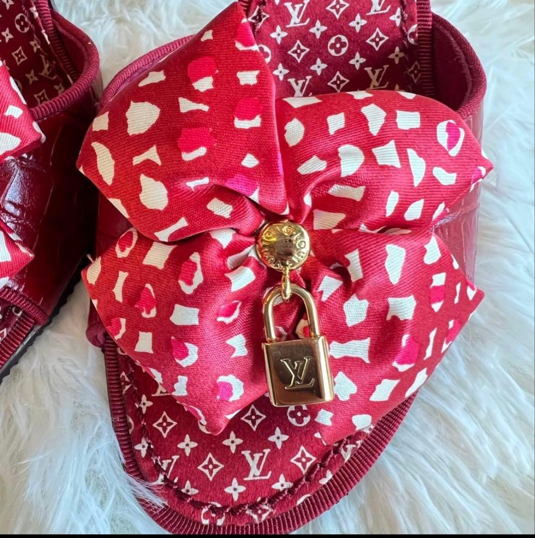 ルイヴィトン サンダル　38 新品未使用　レッド　赤　半額以下