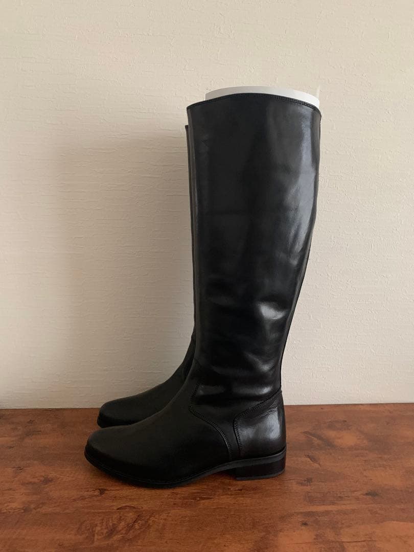 ロングブーツ　ジョッキブーツ　24cm 本革