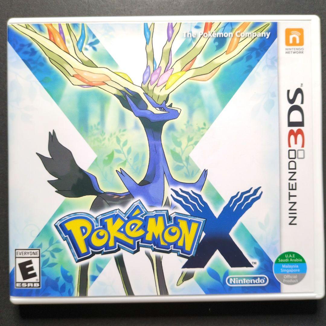 【箱・説明書付き】（北米版）ポケットモンスターX 　動作未確認