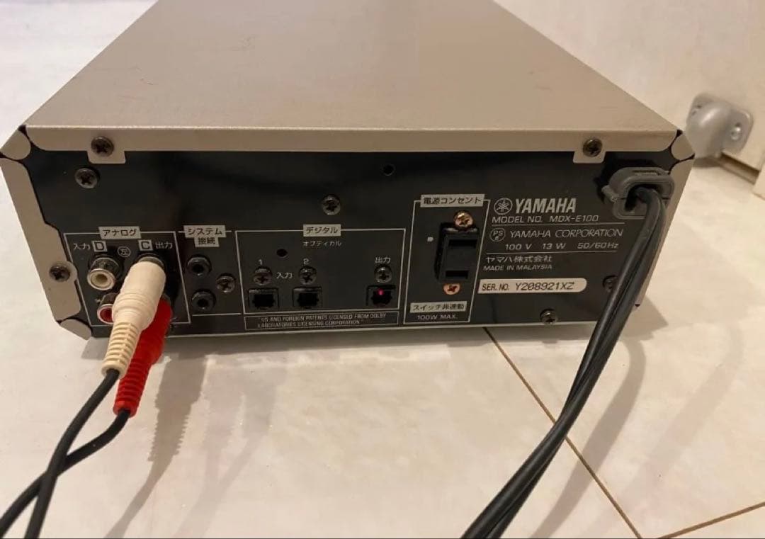 希少 YAMAHA MDX-E100 オーディオ機器 MDプレーヤー 動作品