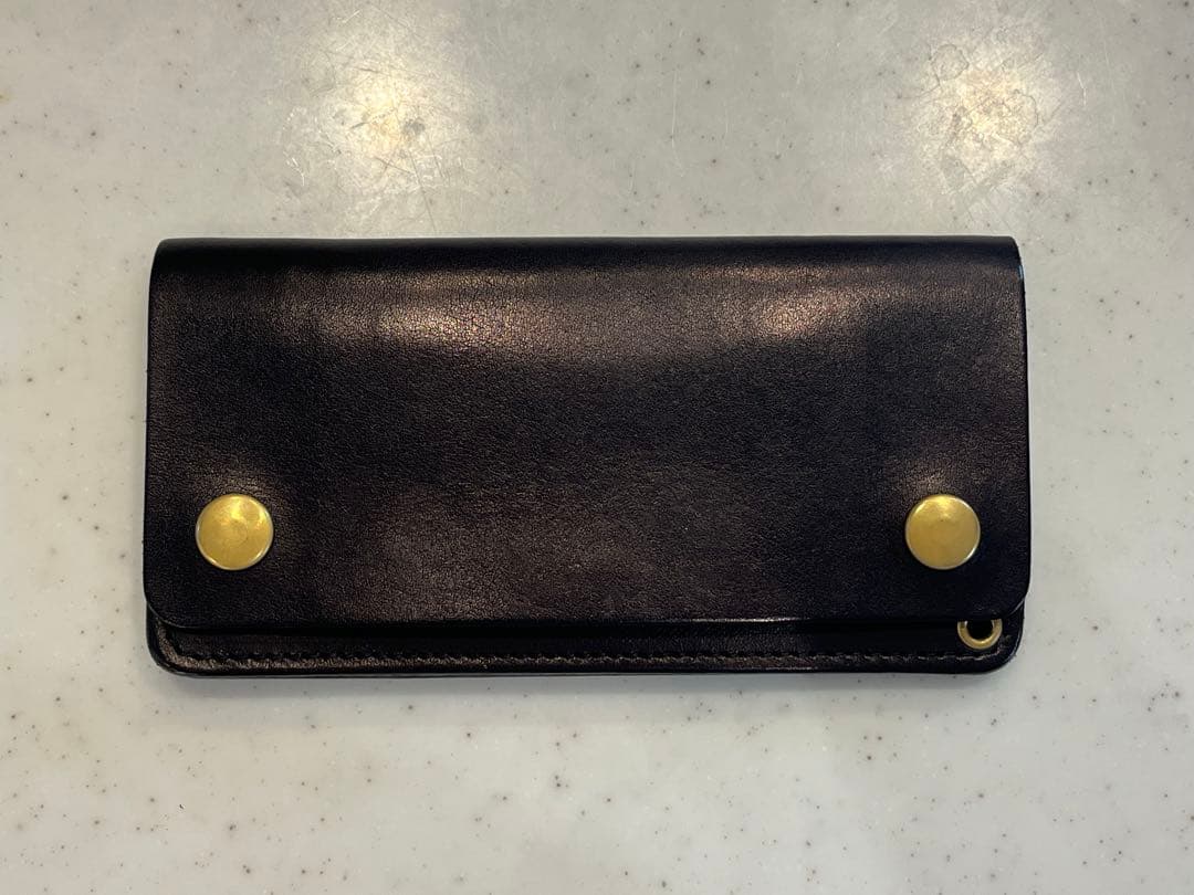 ロングトラッカーウォレット　ブラック