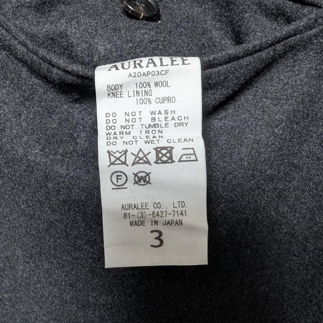 パンツ AURALEE WOOL FULLING FLANNEL SLACKS 3