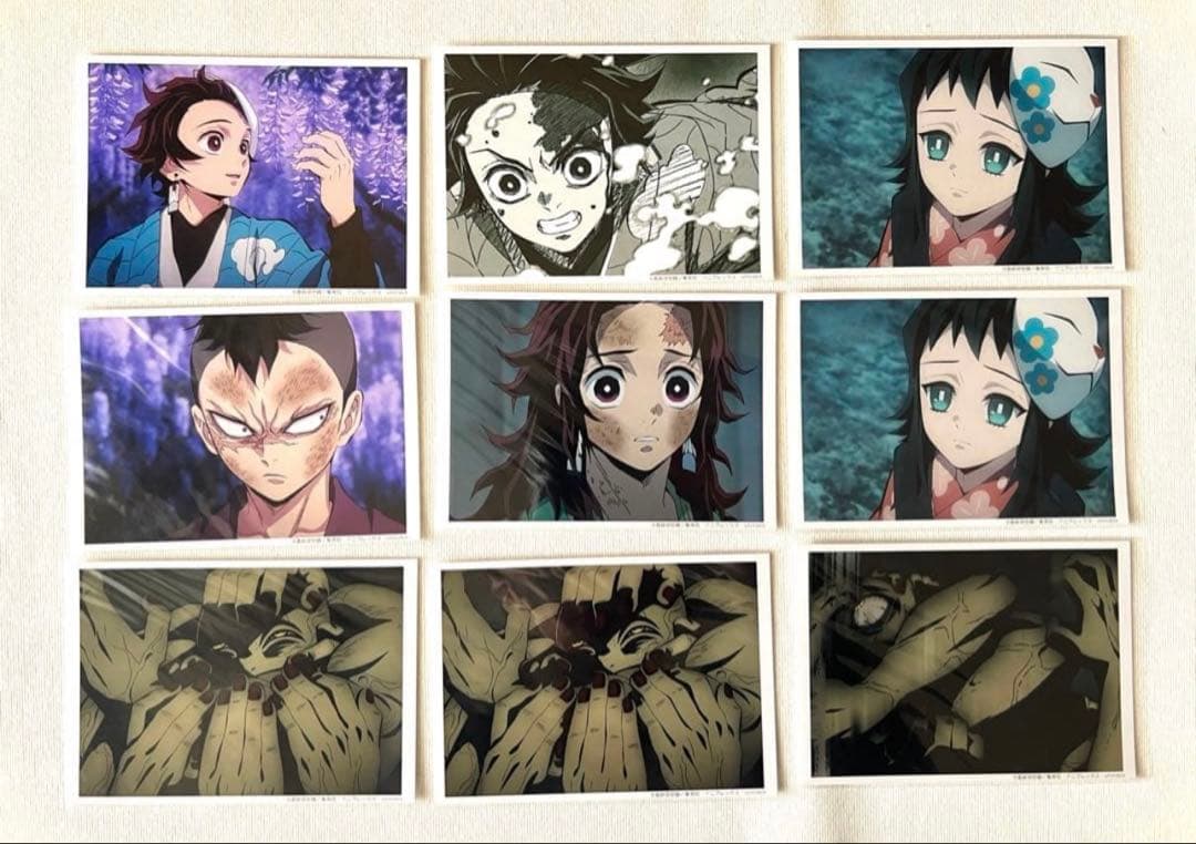 鬼滅の刃　場面写　ブロマイド　立志編　9枚セット