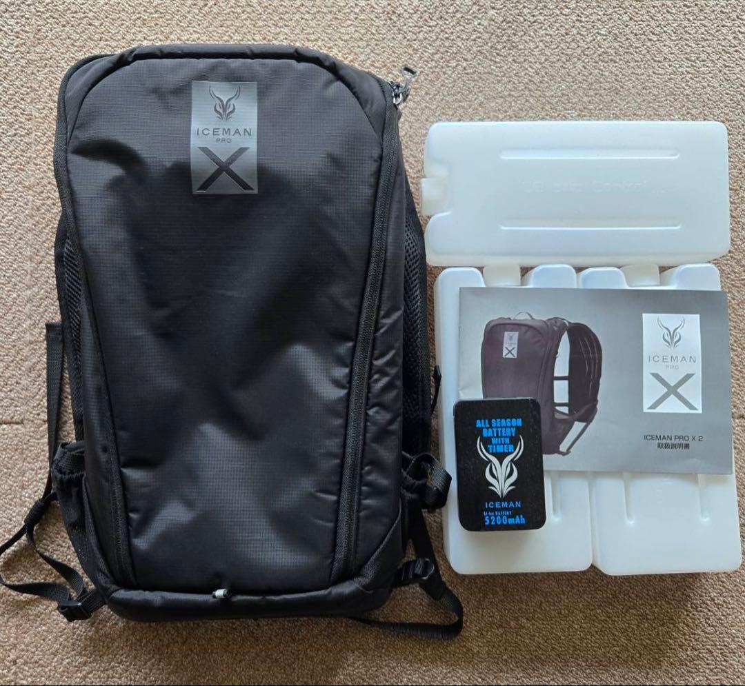 【美品】ICEMAN PRO-XII アイスマンベスト X2冷却 ボトル3個