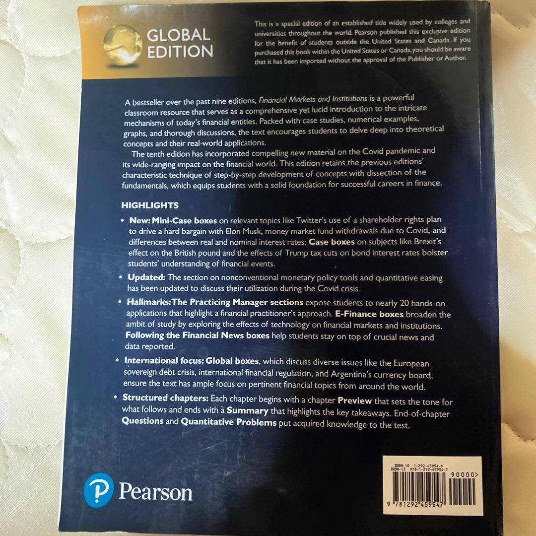 Financial Markets and Institutions 第10版
