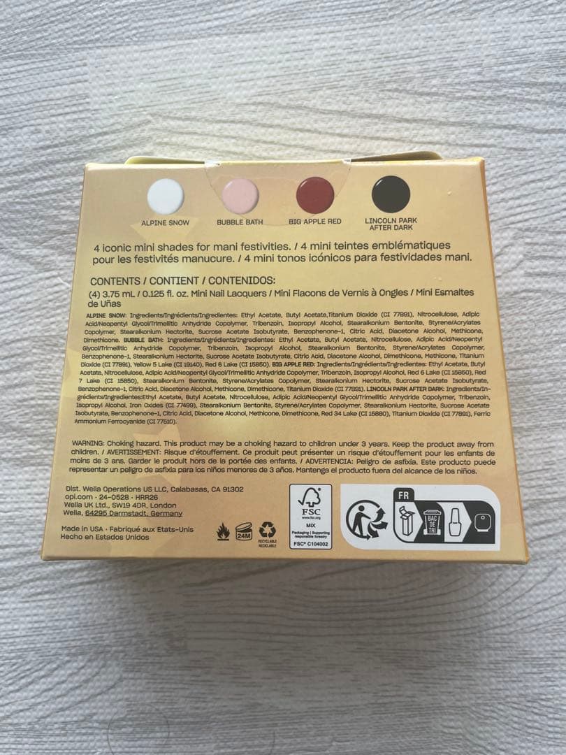 O.P.I ミニマニギフトセット 4本入り