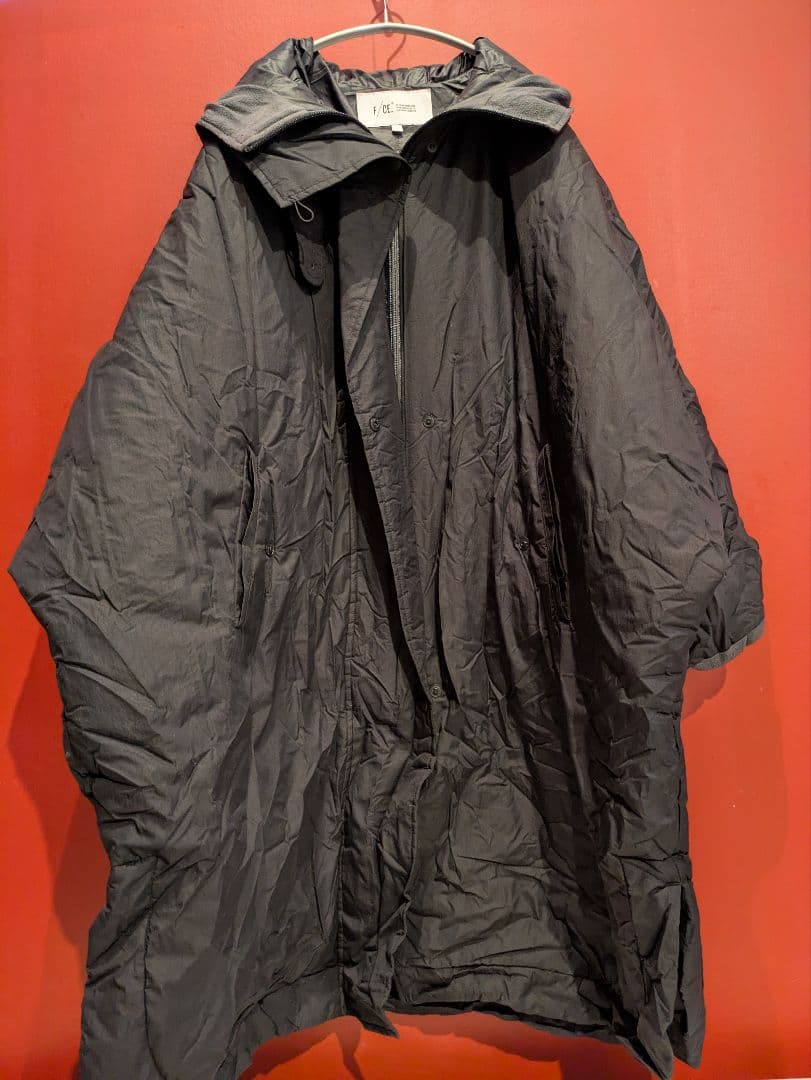F/CE RECYCLE MATERIAL PADDING PONCHO　S